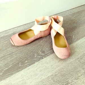 Janie and jack shimmer ballet flat shoes